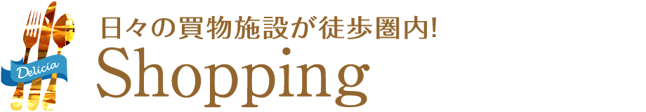 日々の買物施設が徒歩圏内！